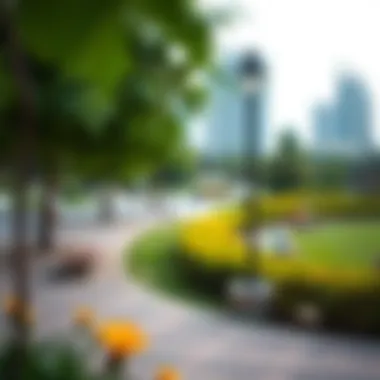 Enjoying Leisure Time in Dubai's Parks Scenic view of a public park in Dubai perfect for leisure