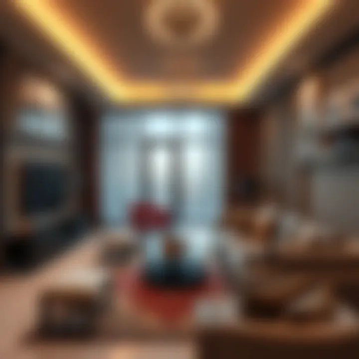 Sophisticated Interior Design in Al Nahda Flats Modern flat in Al Nahda showcasing interior design