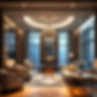 Elegant Interior Layout of Al Thuraya Tower Interior design of Al Thuraya Tower