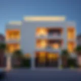 Exterior view of Amani Residence showcasing modern architectural design