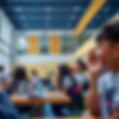 Engaging Extracurricular Offerings Extracurricular activities in a vibrant school setting