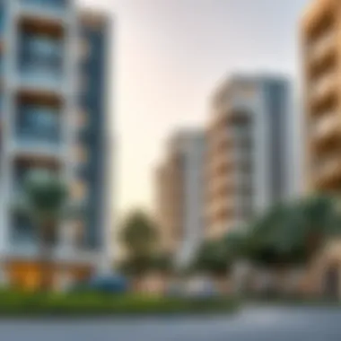 Modern residential buildings in Arjan that reflect contemporary design trends