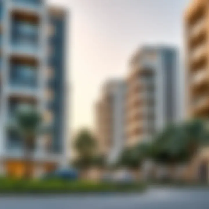 Modern residential buildings in Arjan that reflect contemporary design trends