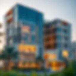 Stunning exterior view of Barceló Residences showcasing modern architectural design