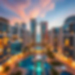 Panoramic view of Bay Central West Tower showcasing its architectural elegance