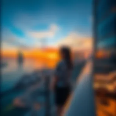 Stunning sunset view from Bay Central West Tower