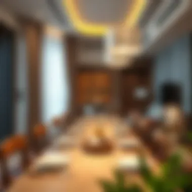 Cozy Dining Space for Family Gatherings Dining area in family-friendly hotel apartment