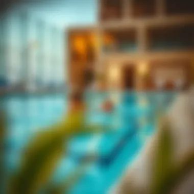 Inviting Swimming Pool for Family Fun Swimming pool at family-friendly hotel apartment