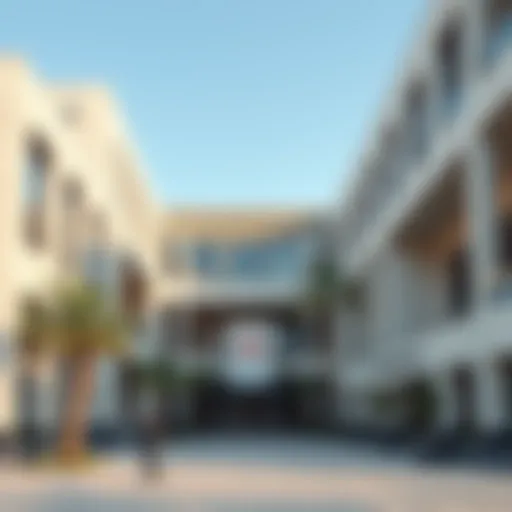 Modern IB school campus in Dubai showcasing architecture