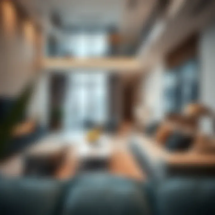 Modern apartment interior with stylish decor