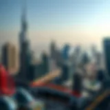 Stunning skyline view of Dubai's high-rise buildings