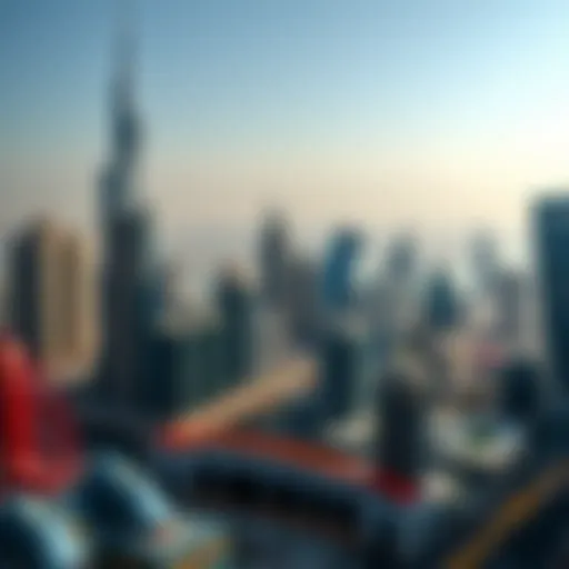 Stunning skyline view of Dubai's high-rise buildings
