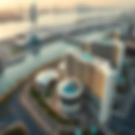 Panoramic view of Blvd Point showcasing modern architecture