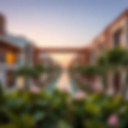 Contemporary architecture of Manazil Al Barsha