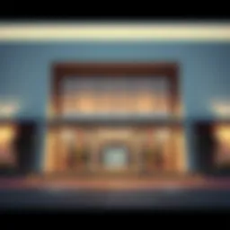 A sleek view of the Union Metro Station exterior showcasing modern architecture