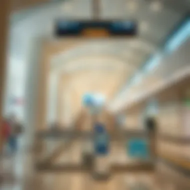 Contemporary Interior of Nakheel Mall Metro Station Interior design showcasing the station's modern amenities