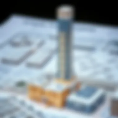 Detailed Architectural Plans for Creek Tower Architectural design blueprint of Creek Tower