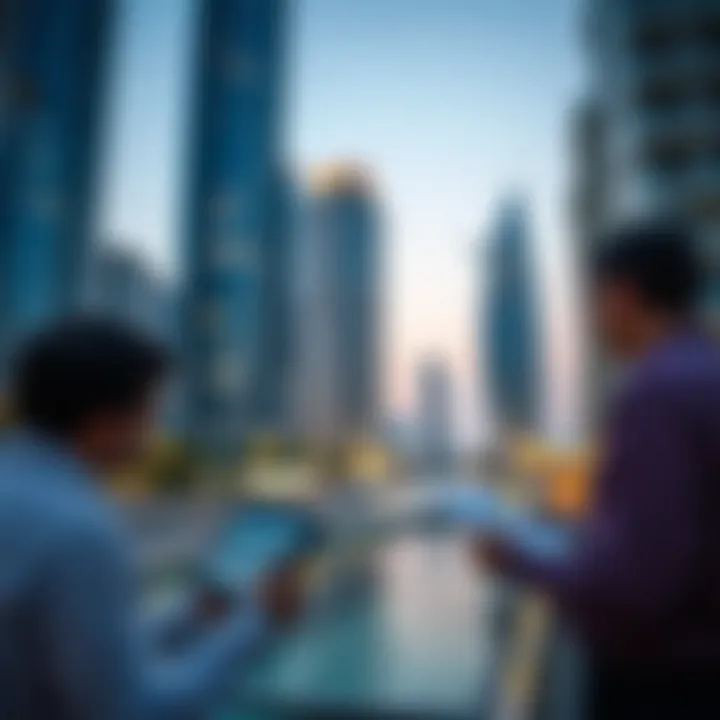 Investment Opportunities in Dubai's Real Estate Investors analyzing market trends in Dubai's real estate