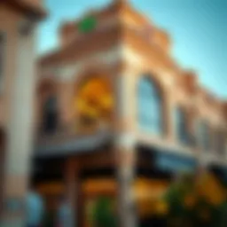The stunning facade of Deira Souk Al Marfa showcasing traditional architecture