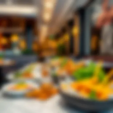 Diverse International Cuisines An array of international cuisines presented beautifully