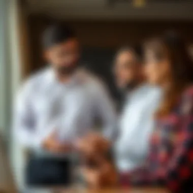 Consultation Between Clients and Agents Real estate agent discussing with clients