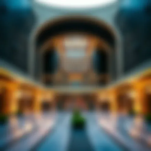 Architectural Design of Dubai Hills Cinema Architectural design of Dubai Hills Cinema showcasing modern aesthetics