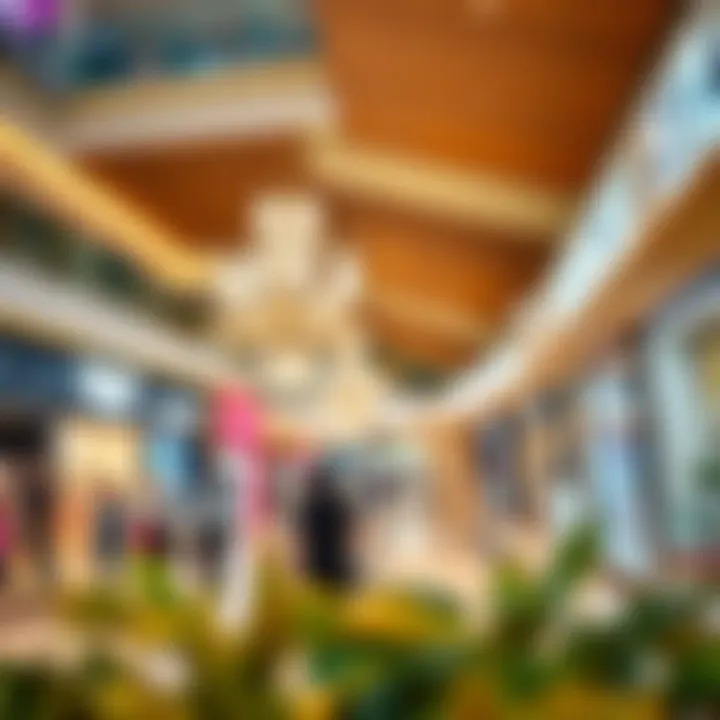 Diverse Retail Offerings Inside Dubai Hills Mall Vibrant interior showcasing diverse retail offerings within the mall