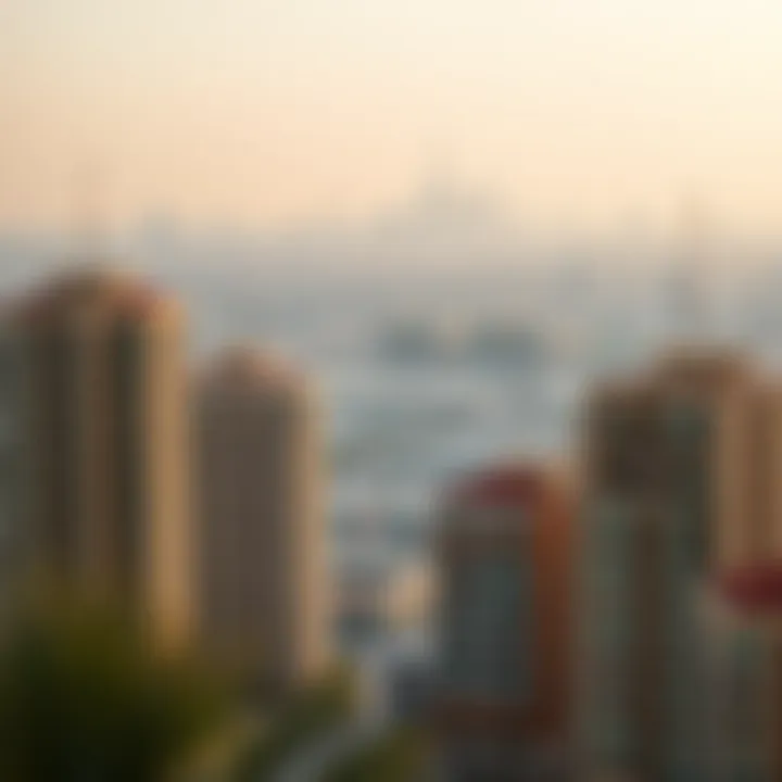Dubai's Expanding Real Estate Landscape An overview of Dubai's skyline with residential buildings
