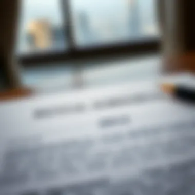 Understanding Rental Agreements A close-up of a rental agreement document