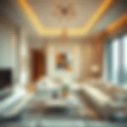 Luxurious apartment interior in Dubai