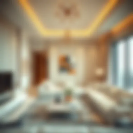 Luxurious apartment interior in Dubai