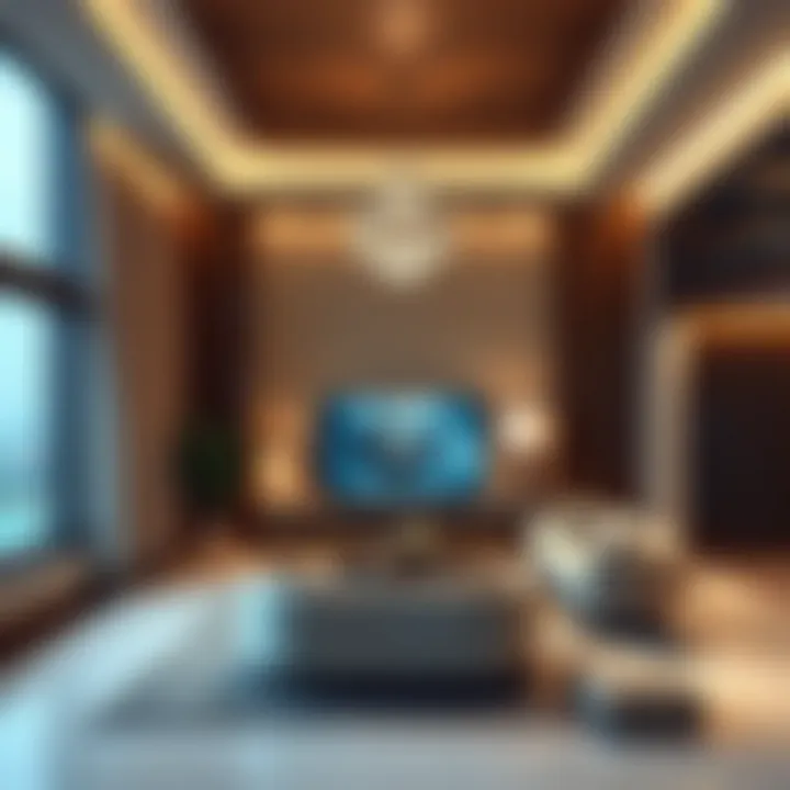 Modern Elegance in Emaar Villas Luxurious interior of an Emaar villa showcasing modern design