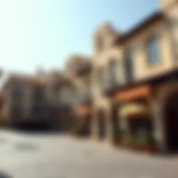 Charming architecture of the European Village