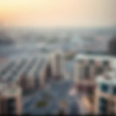 Panoramic view of Al Barsha showcasing hotel apartment locations