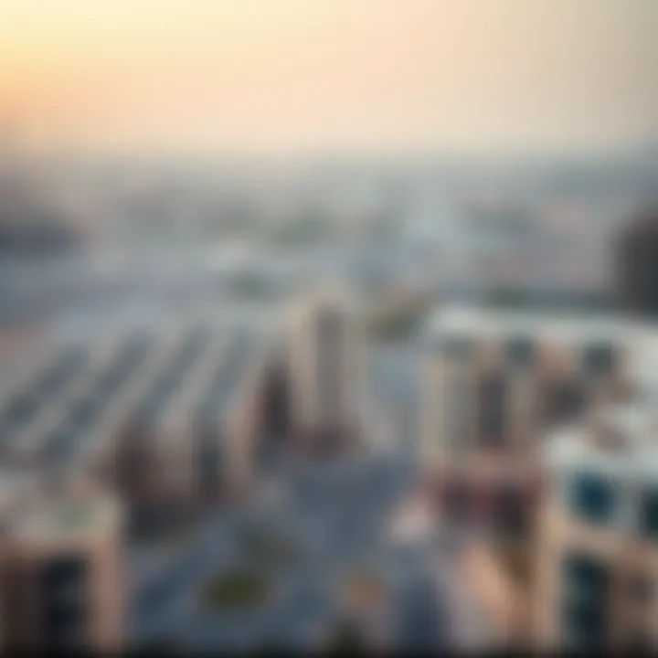 Panoramic view of Al Barsha showcasing hotel apartment locations