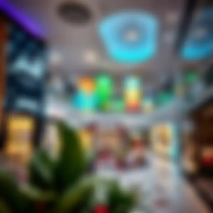 Interior of Al Barsha Mall Interior of Al Barsha Mall featuring diverse retail options