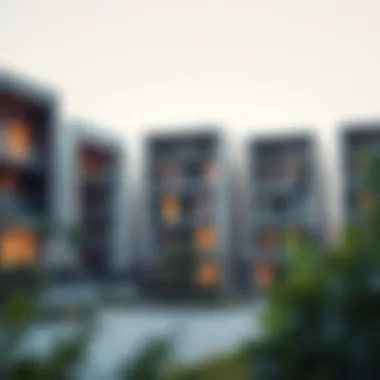 Modern architectural styles found in Al Furjan's residential buildings