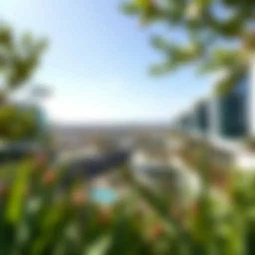 Panoramic View of المبزره الخضراء A panoramic view of المبزره الخضراء showcasing lush greenery and modern architecture.