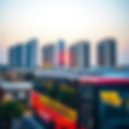 Scenic view of Al Rashidiya's skyline showcasing modern architecture