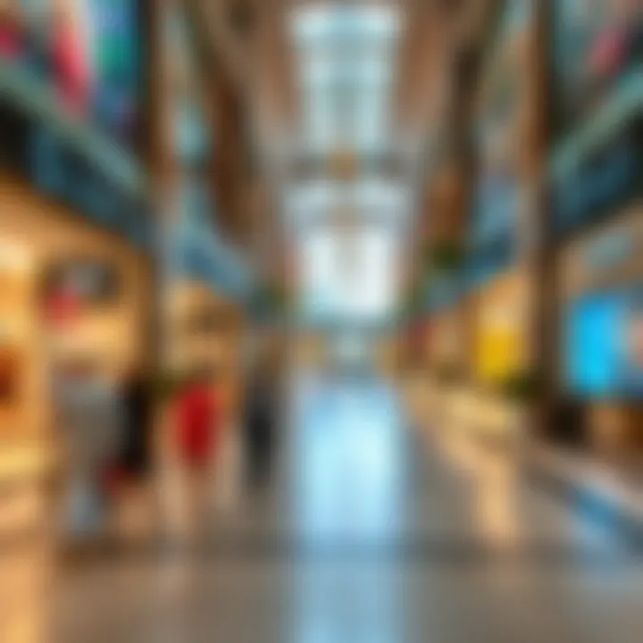 Shopping Experience at Al Seef Mall Vibrant shopping area within Al Seef Mall