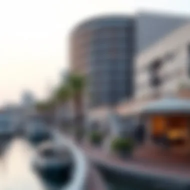 Leisure and Lifestyle at the Al Seef Waterfront Scenic views of the waterfront area, highlighting leisure and lifestyle at Al Seef.
