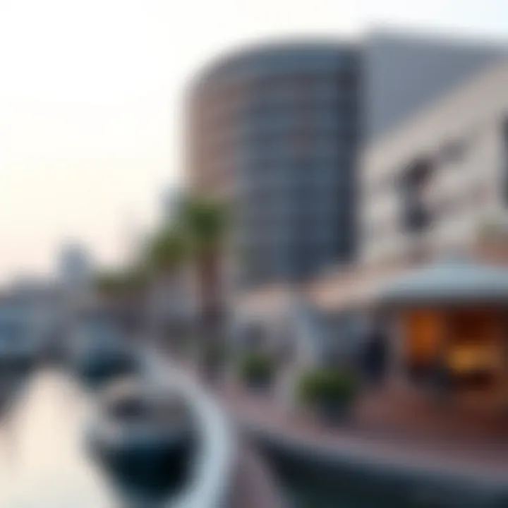 Leisure and Lifestyle at the Al Seef Waterfront Scenic views of the waterfront area, highlighting leisure and lifestyle at Al Seef.