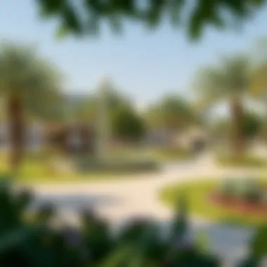 Community Park in Al Tilal City Community park in Al Tilal City with greenery and recreational spaces