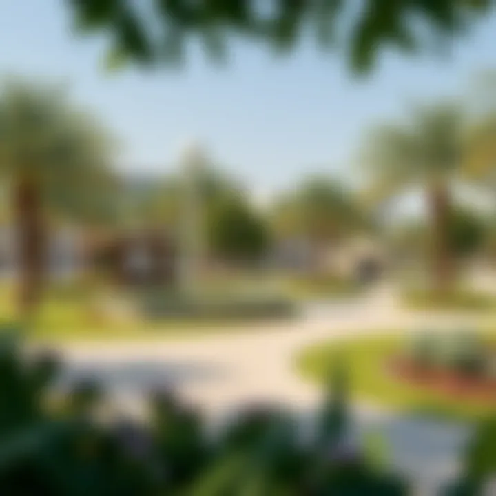 Community Park in Al Tilal City Community park in Al Tilal City with greenery and recreational spaces