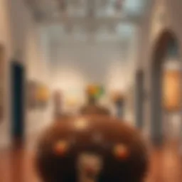 Art gallery showcasing contemporary works