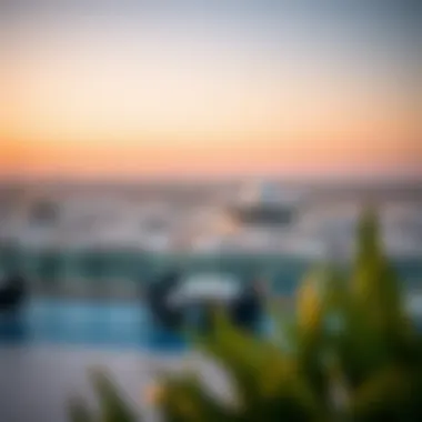 Panoramic view from Damac Prive terraces