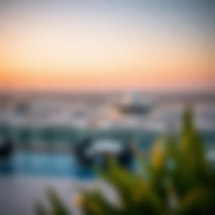 Panoramic view from Damac Prive terraces