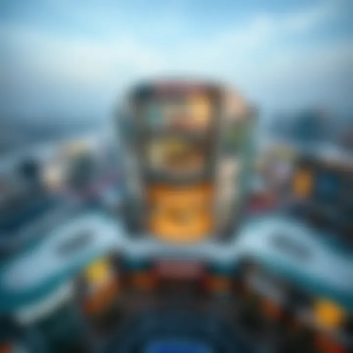 Aerial view of Dragonmart Dubai showcasing its architectural design