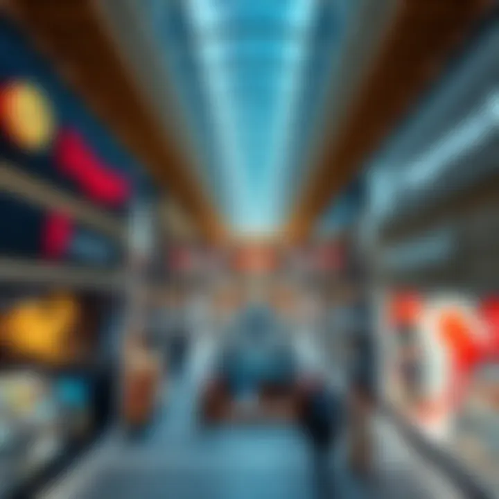 Interior layout of Dragonmart highlighting diverse retail spaces