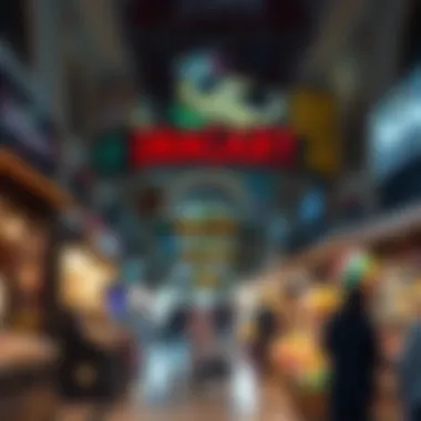 Shops and stalls featuring unique products at Dragonmart